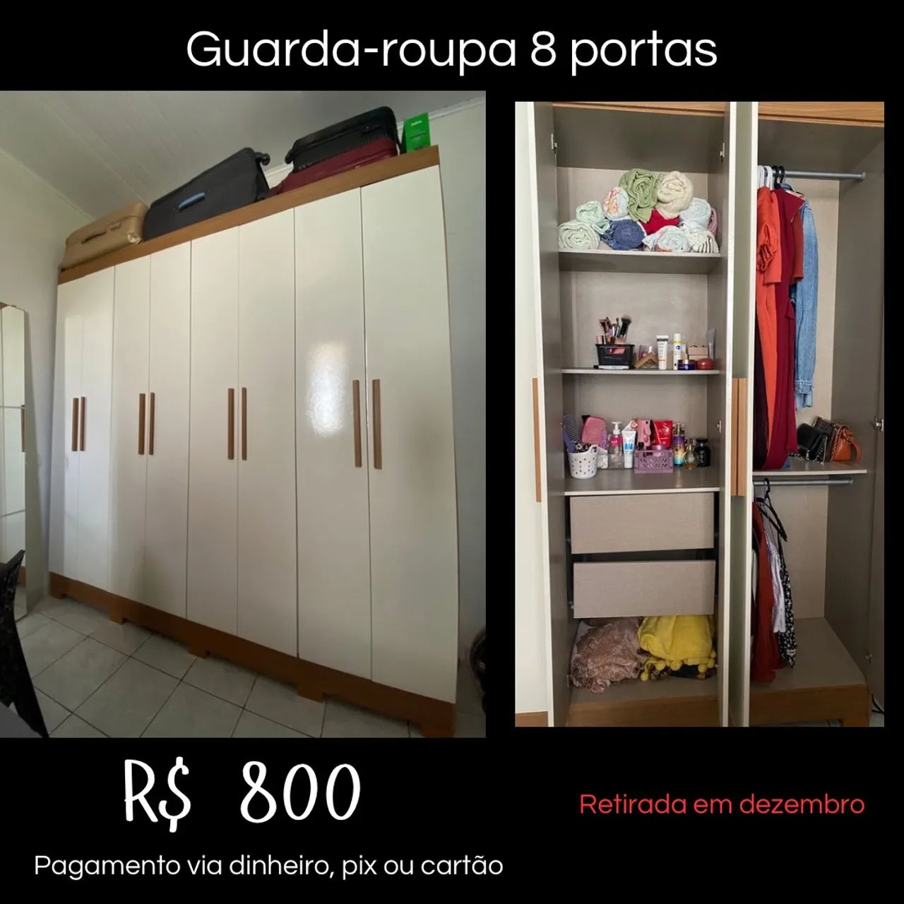 Guarda-roupa 8 portas