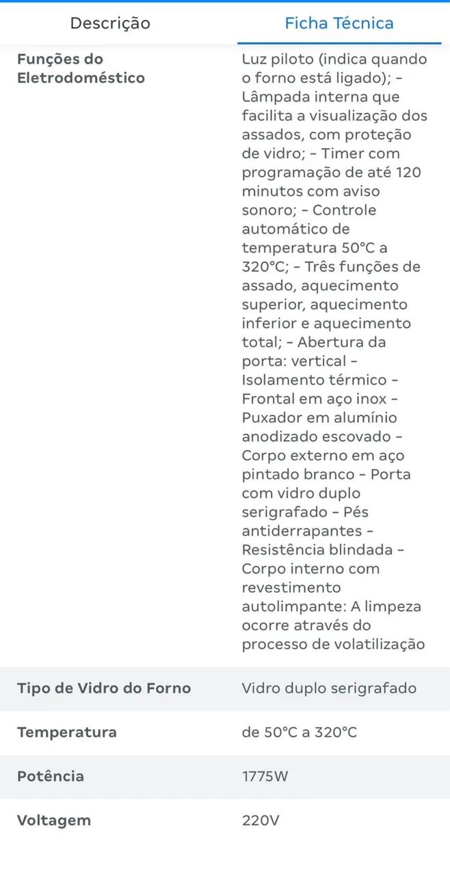 Forno elétrico, novo, na caixa, R$800,00 - Foto 2