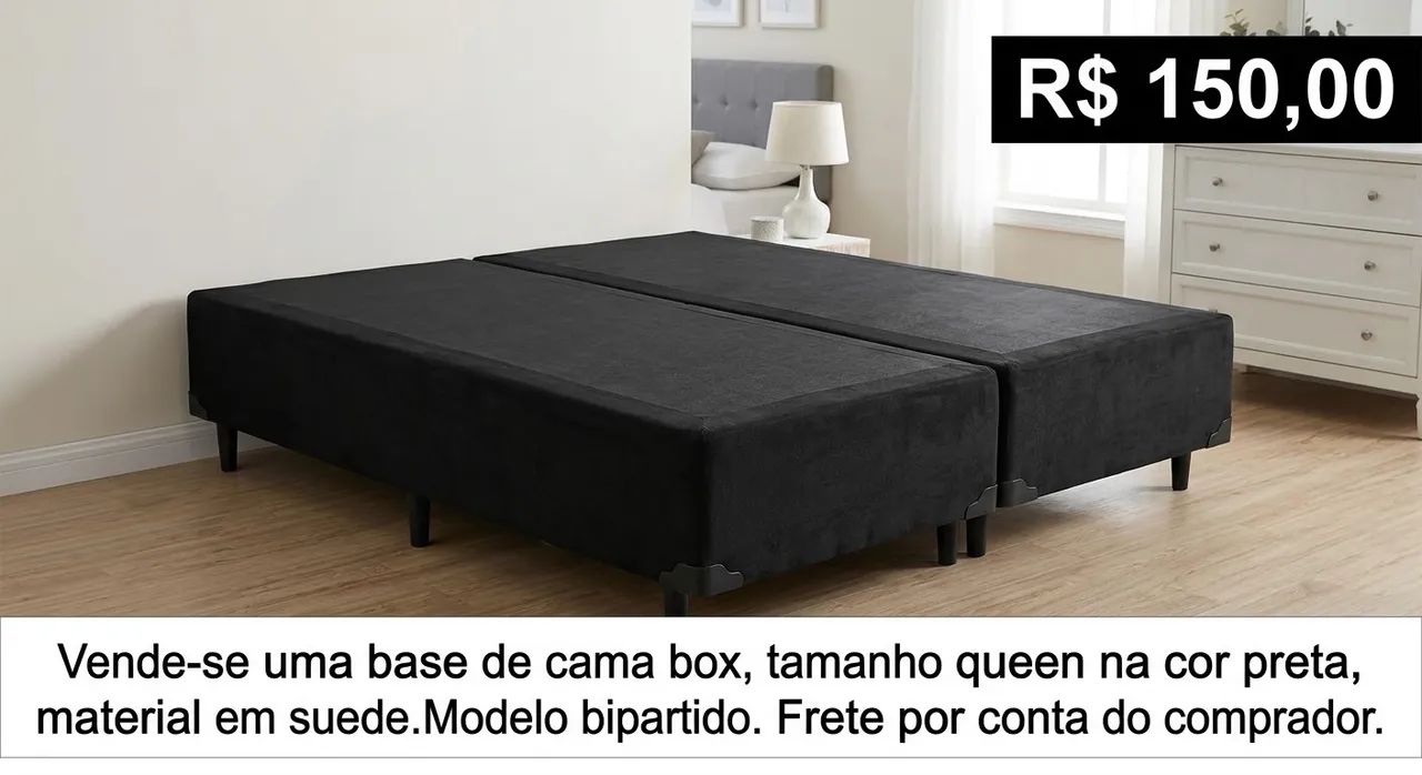 Base de cama box Queen
