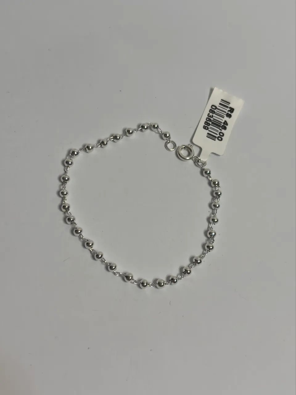 Conjunto com 2 pulseiras banhadas a prata - Foto 3