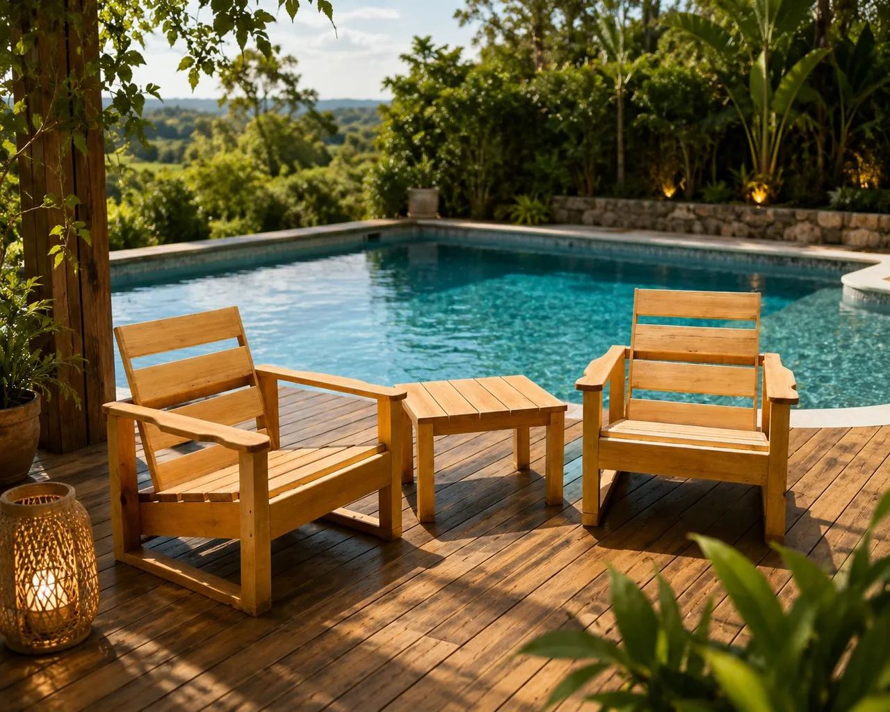 CONJUNTO POLTRONAS MADEIRA  - Foto 3
