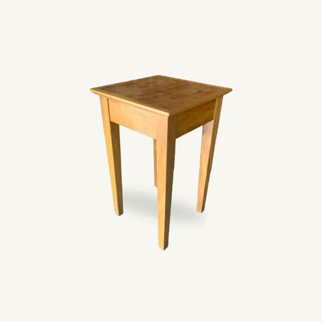 Mesa Lateral Em Madeira Peroba Rosa 40x40x65cm - Foto 4