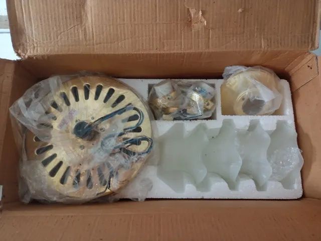 Vendo ventilador de teto estilo vintage novo na caixa - Foto 4