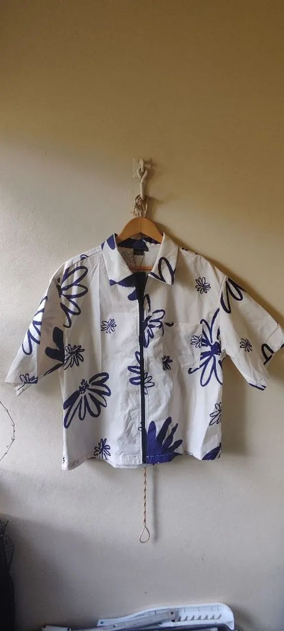 Camiseta lona floral 