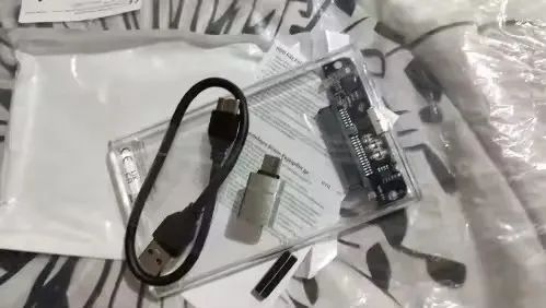 Case Hd Externo Usb 3.0 Transparente Para Hd/ssd Sata 2,5 Adaptador Portátil -Novo