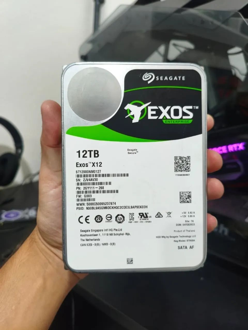 HD 12TB Exos ENTERPRISE Seagate - Qualidade garantida