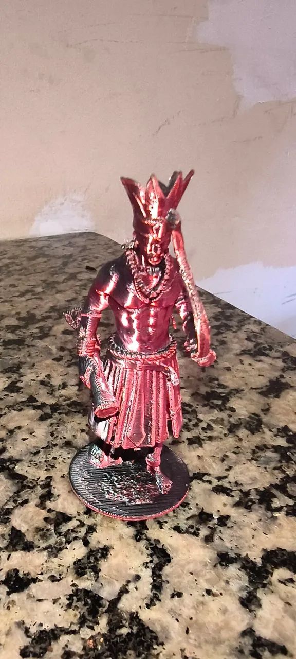 Orixa xangô em dourado  - Foto 4