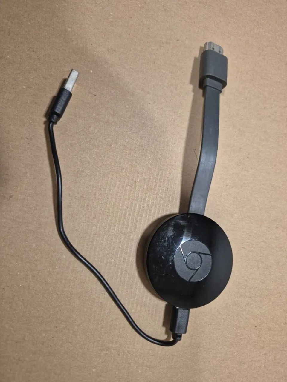 Google Chromecast 2ª Geração preto com cabo USB