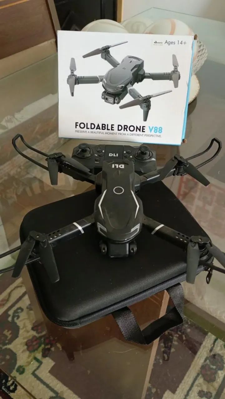 Foldable drone v88 HD câmera uav
