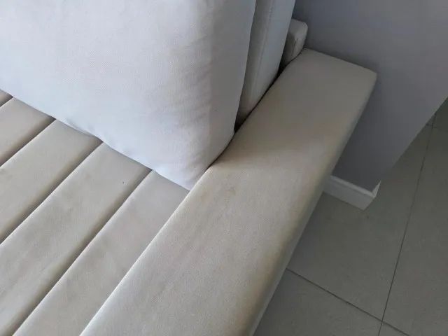 Sofá retrátil cinza claro Tok Stok - Foto 5