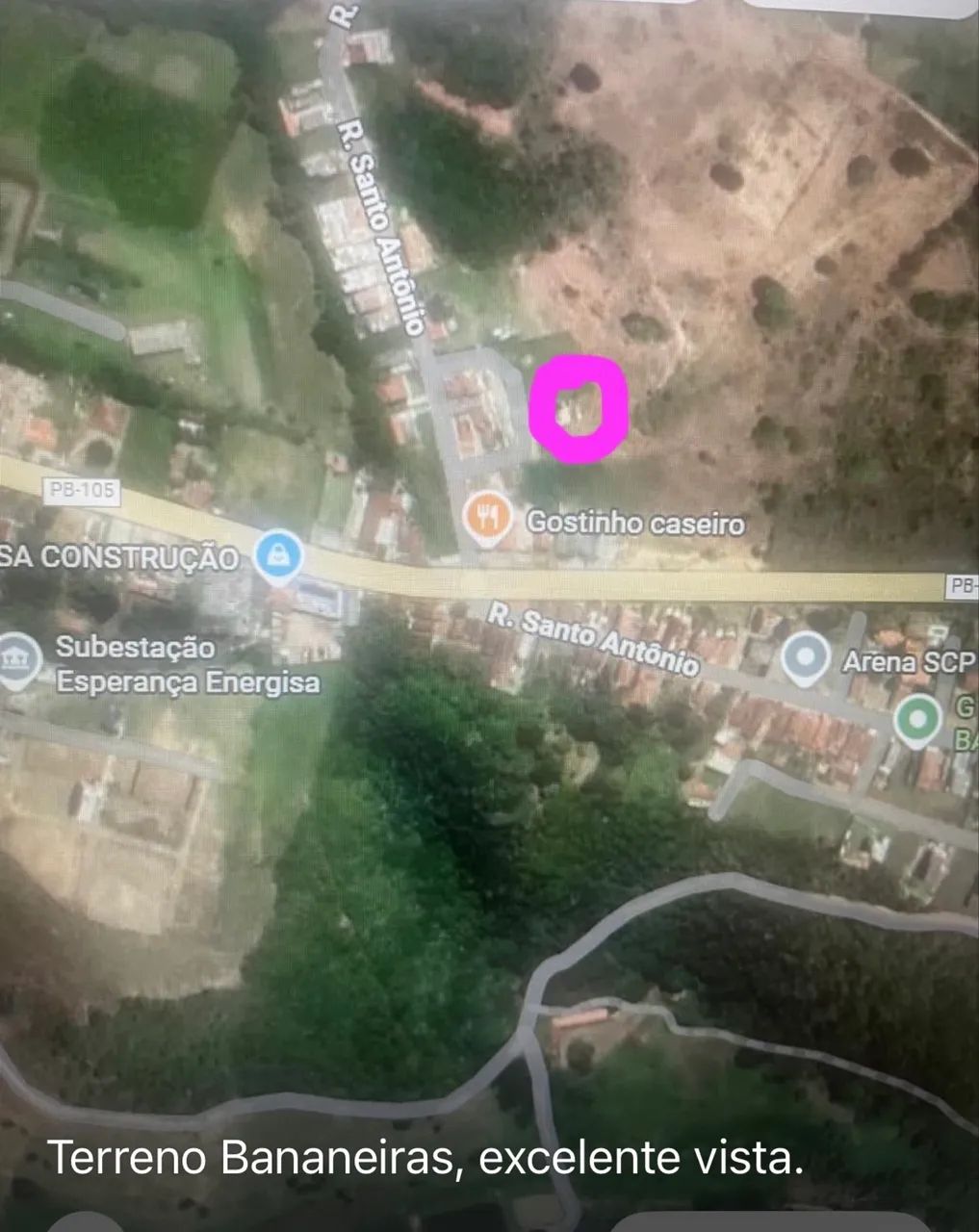 Terreno melhor vista de Bananeiras 