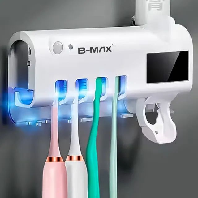 Dispenser Automático Pasta e Suporte Escova de Dente B-Max - Foto 4