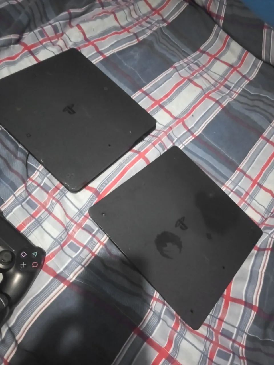 2 ps4 slim e 2 controles original ( defeito) - Foto 3