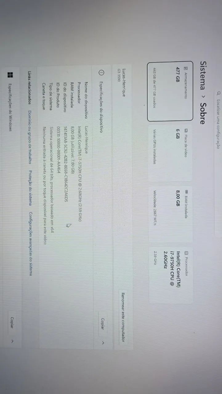Notebook Dell G3 - Foto 3