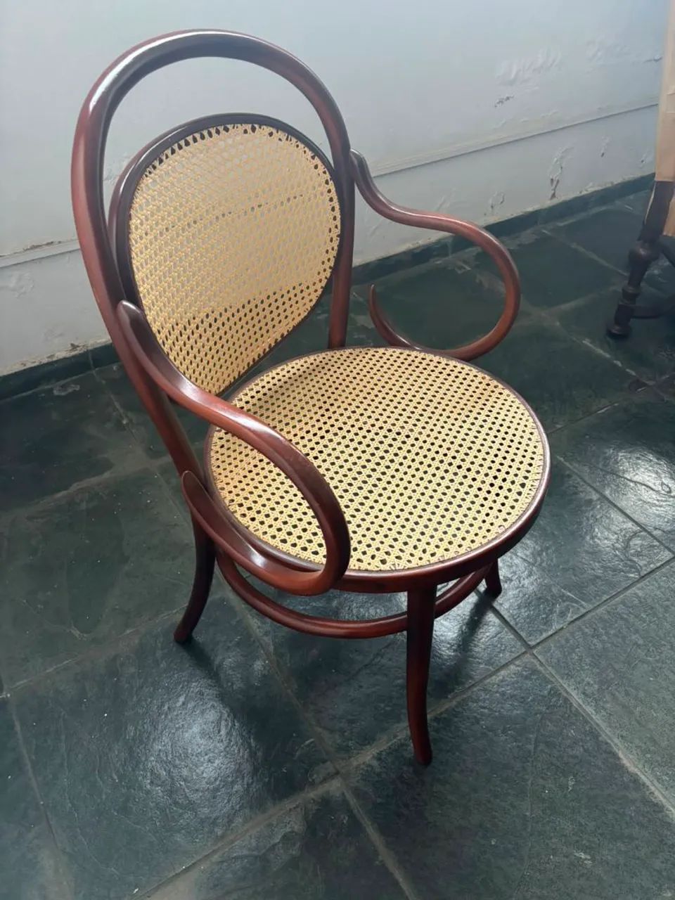 Conjunto de 8 cadeiras Panamá Thonart com palhinha natural legítimas com selo - Foto 3