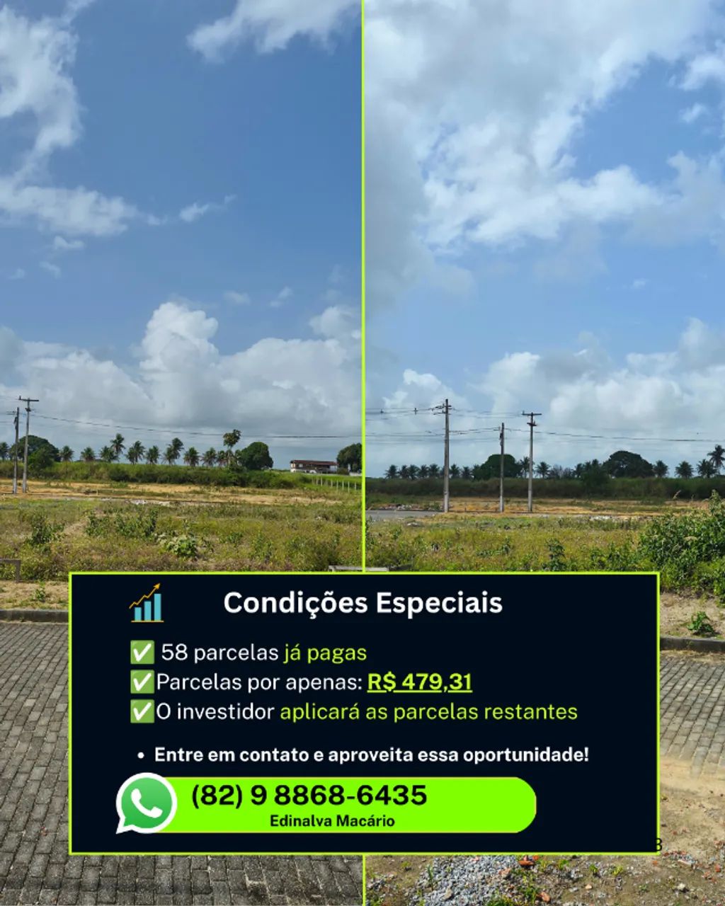 Vendo: Terreno com 2 Lotes - Área total: 280m² - Foto 2