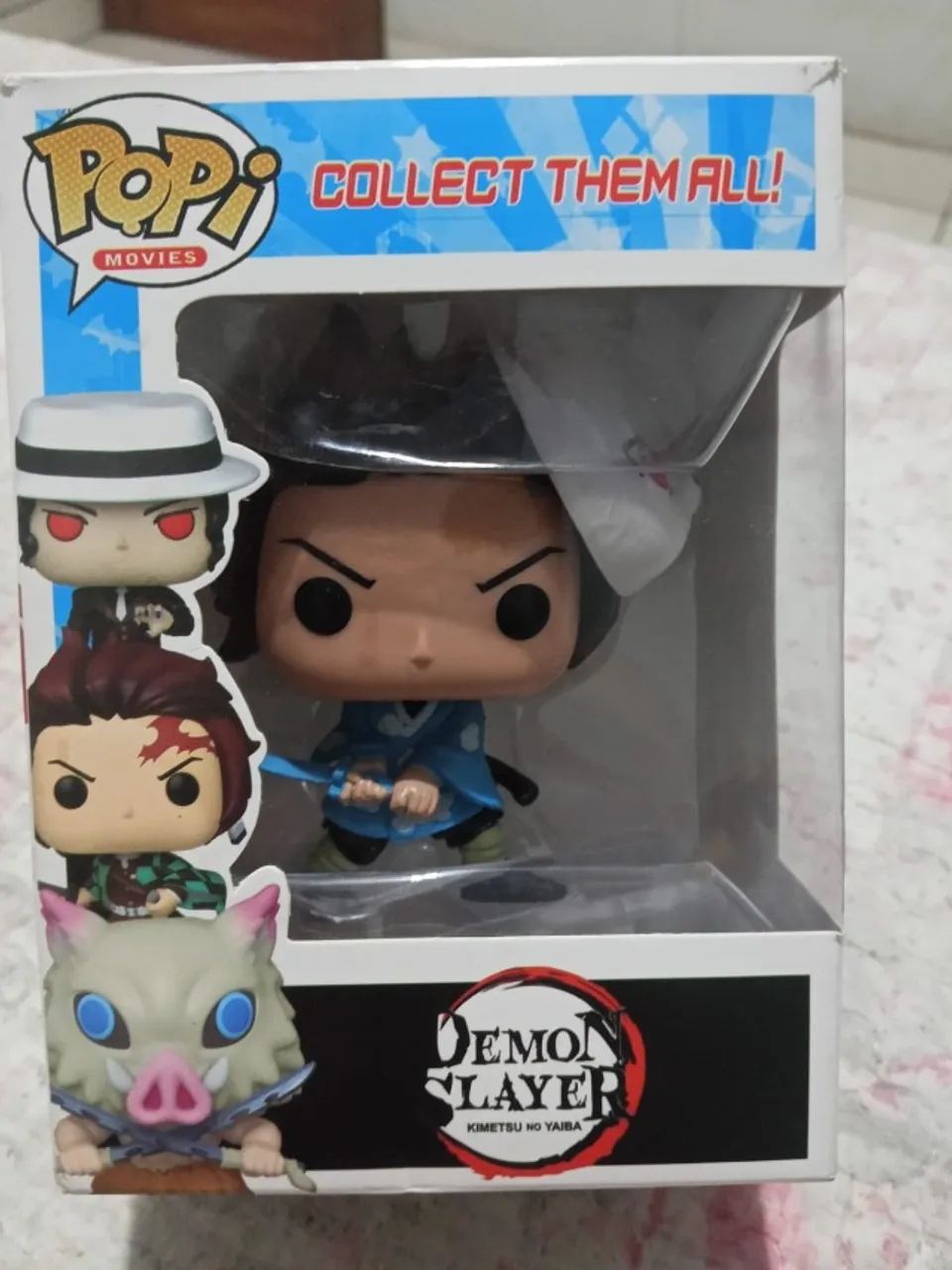 Boneco POP DEMONS SLAYER TANJIRO KIMONO AZUL