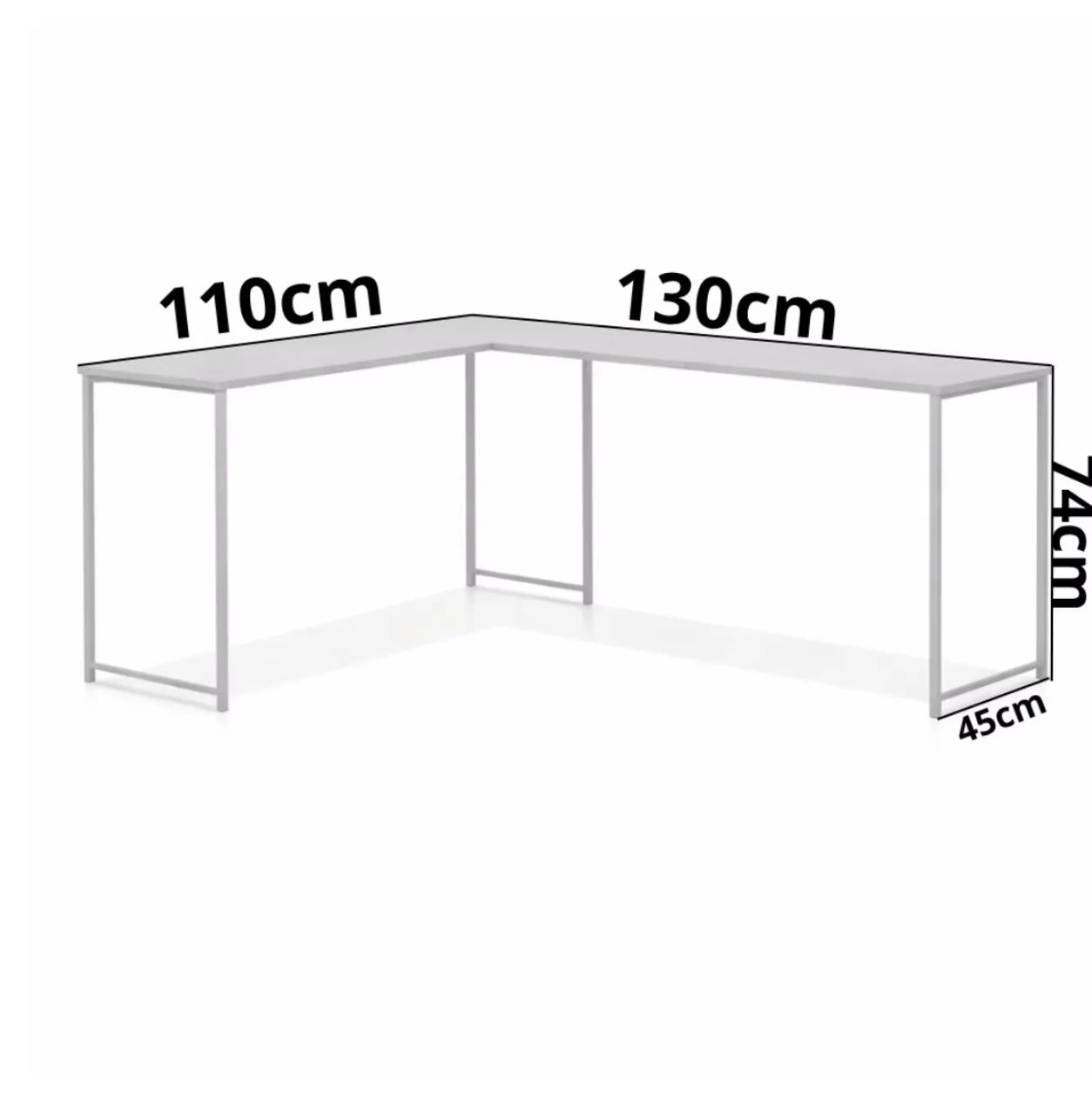 Mesa escrivaninha em L - Foto 4
