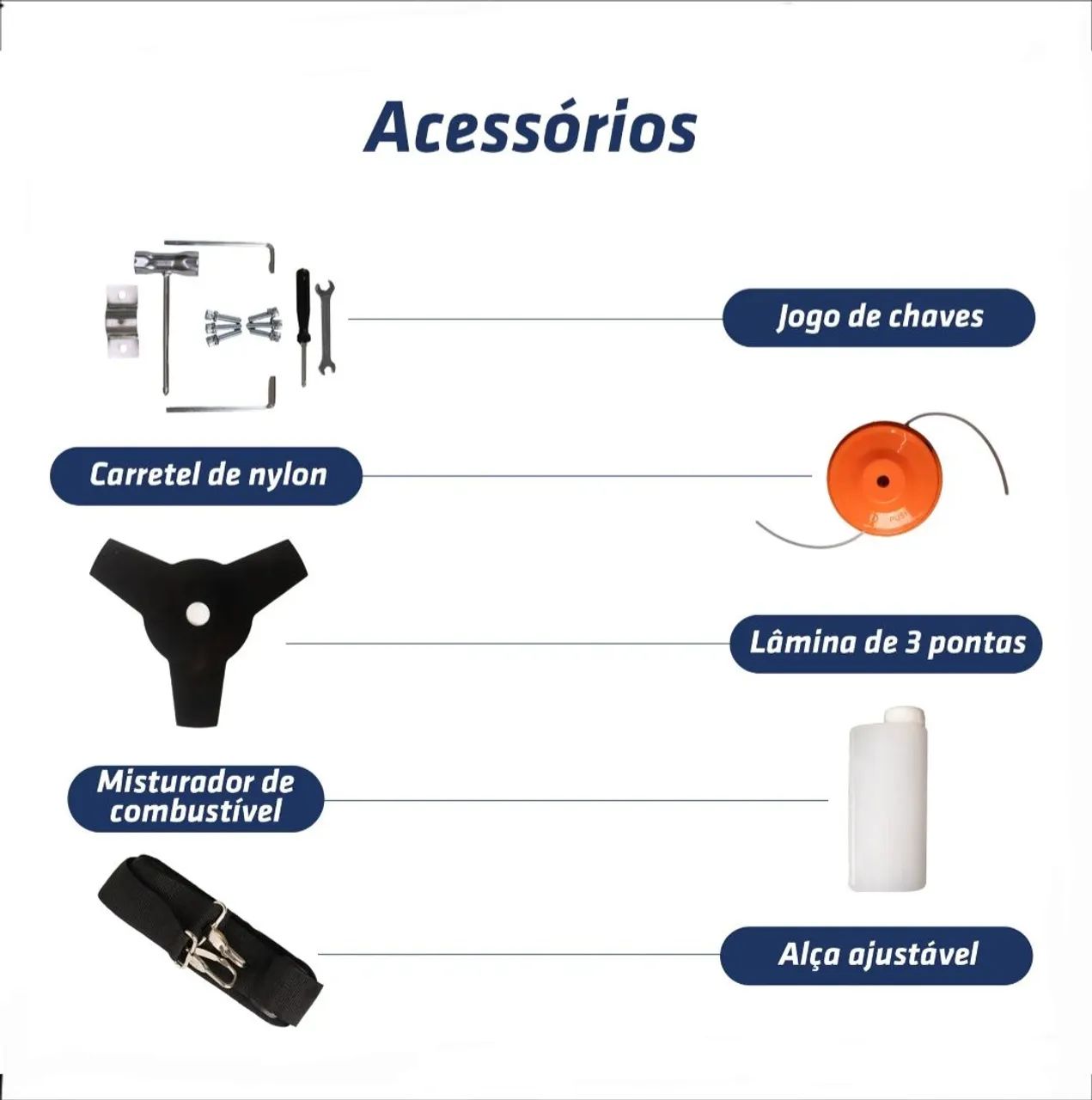 Roçadeira Intech Machine 43cc 2 Hp - Foto 4