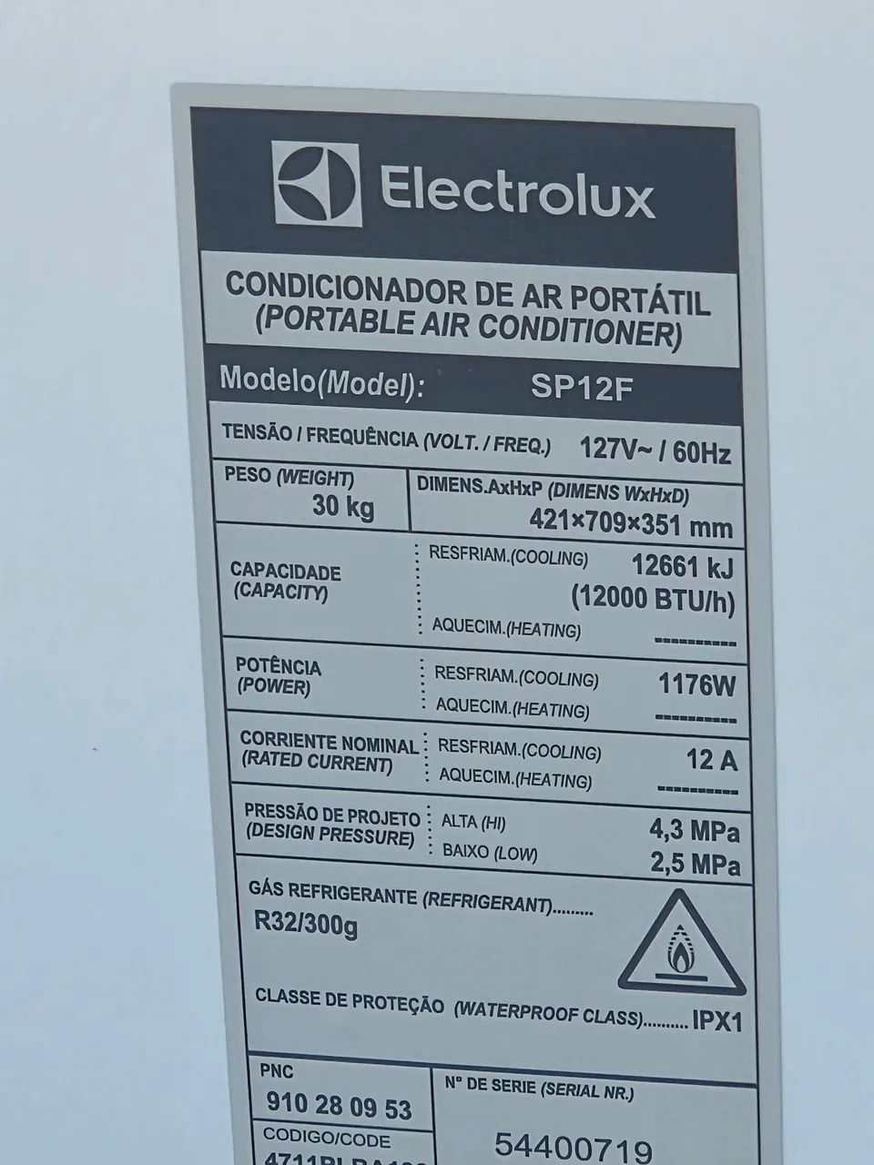 Ar condicionado portátil Electrolux portátil 12 mil BTUs pouquíssimo uso 127V - Foto 4