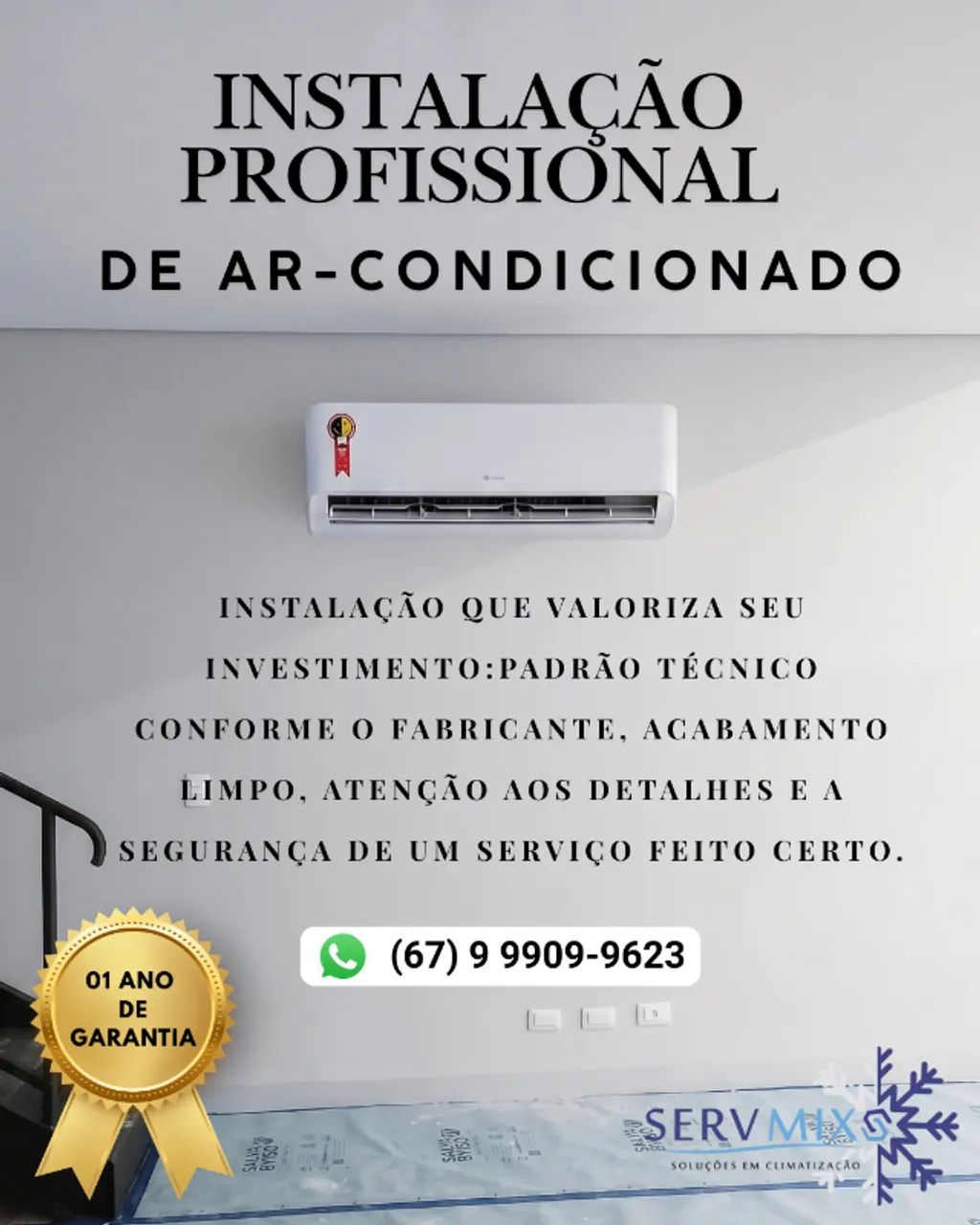 Instalação Profissional de Ar-Condicionado 