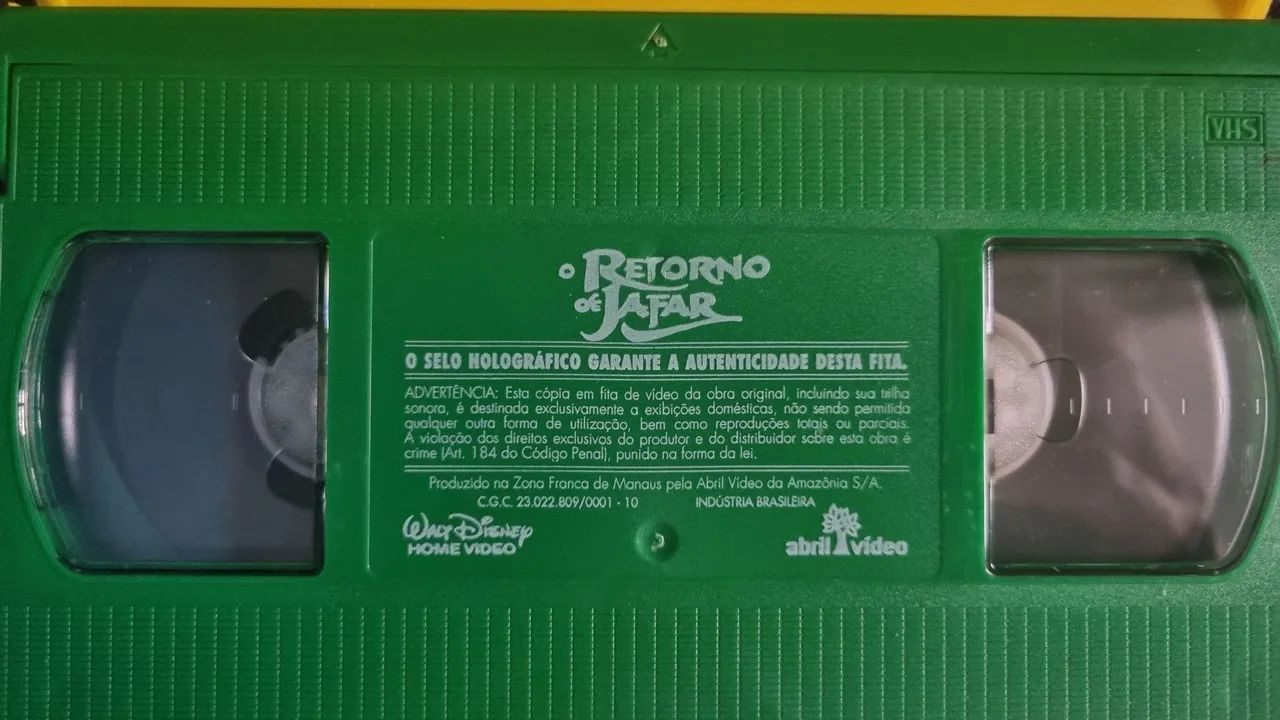 Fita VHS O Retorno de Jafar (Aladdin Disney) - Original Dublada - Relíquia  - Foto 3