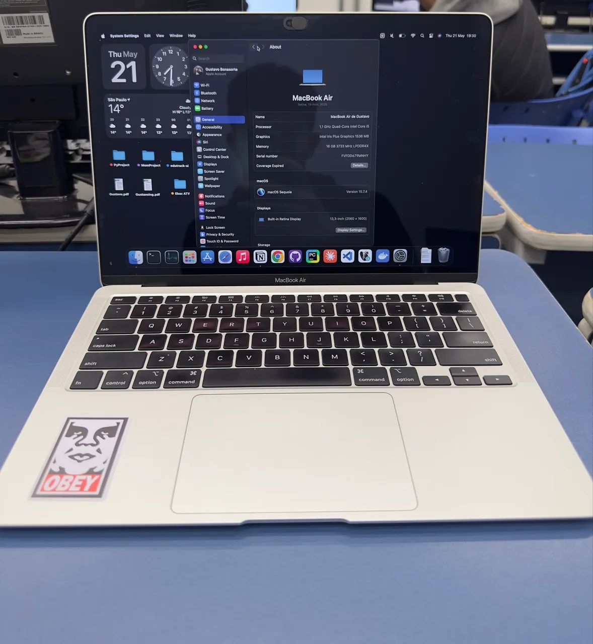 MacBook Air 2020 Intel Core i5 メモリ16GB搭載 Macbook Air 2020 16gb - Notebooks - Jardim Celeste, São Paulo
