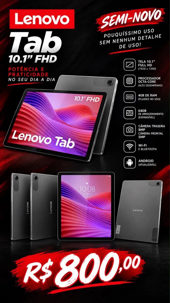 Tablet seminovo ( Lenovo)  - Foto 4