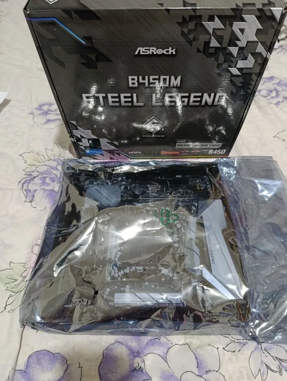 Placa Mãe B450M Steel Legend - Foto 4