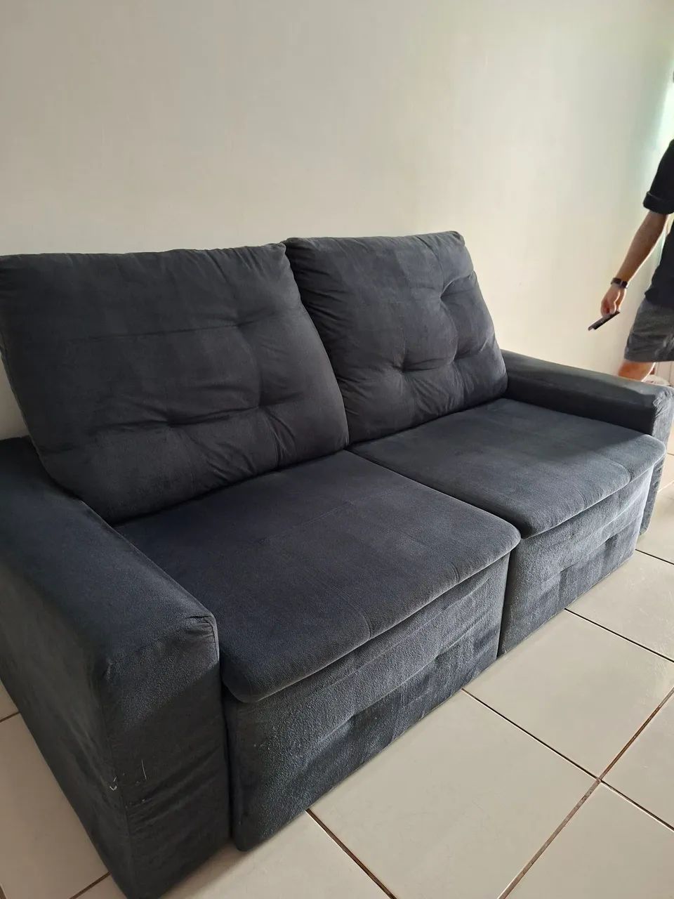 Limpeza de estofado com extratora profissional. - Foto 2