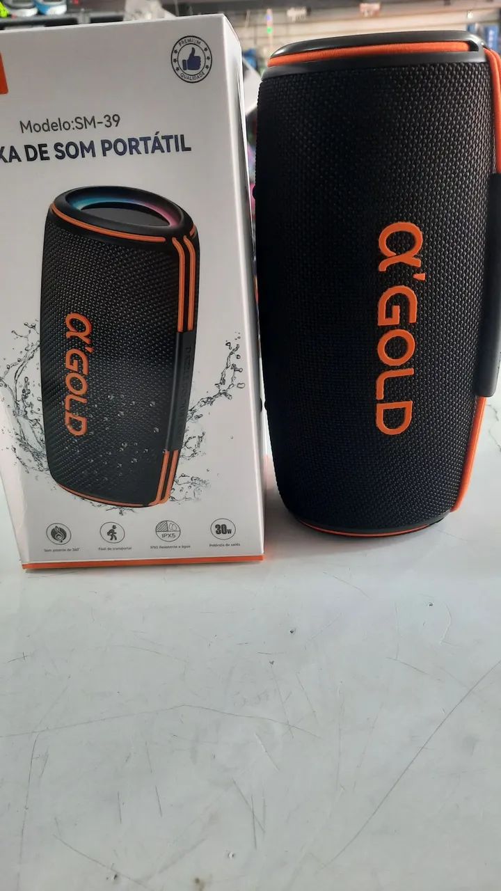 Caixa de som da Gold 