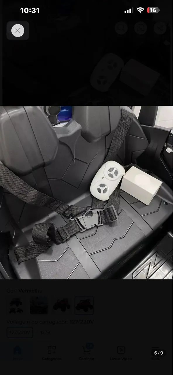 Jeep infantil elétrico 12v - Foto 3