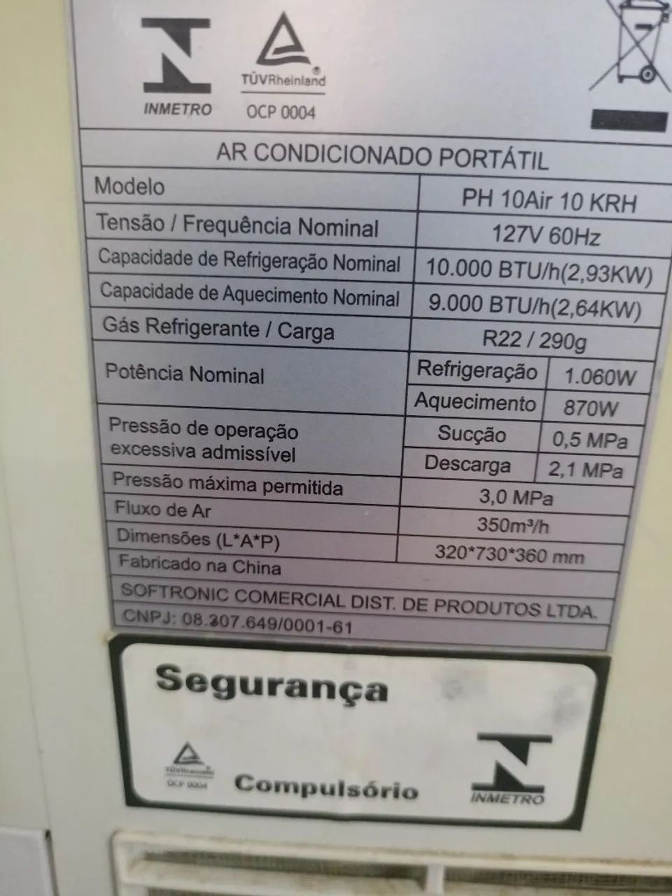 Ar condicionado portátil 127v funcionando perfeitamente com controle  - Foto 4