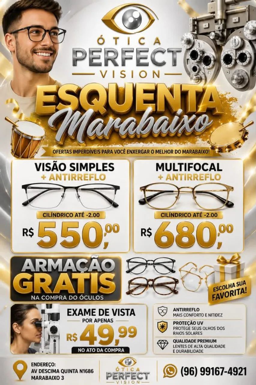 Exame de vista 49.00 R$