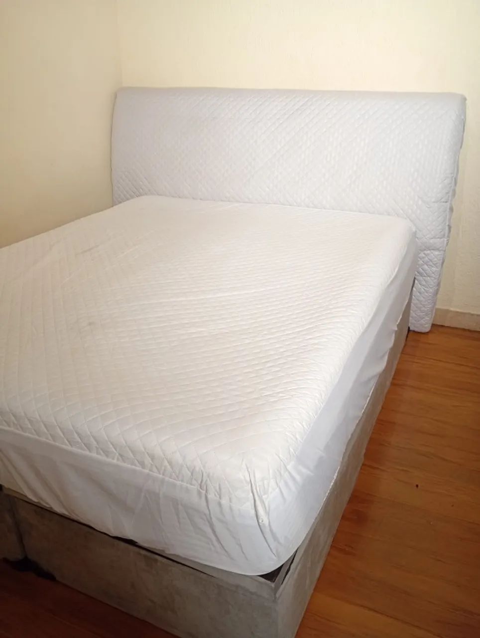 Cama box Bau casal completa com colchão  - Foto 3