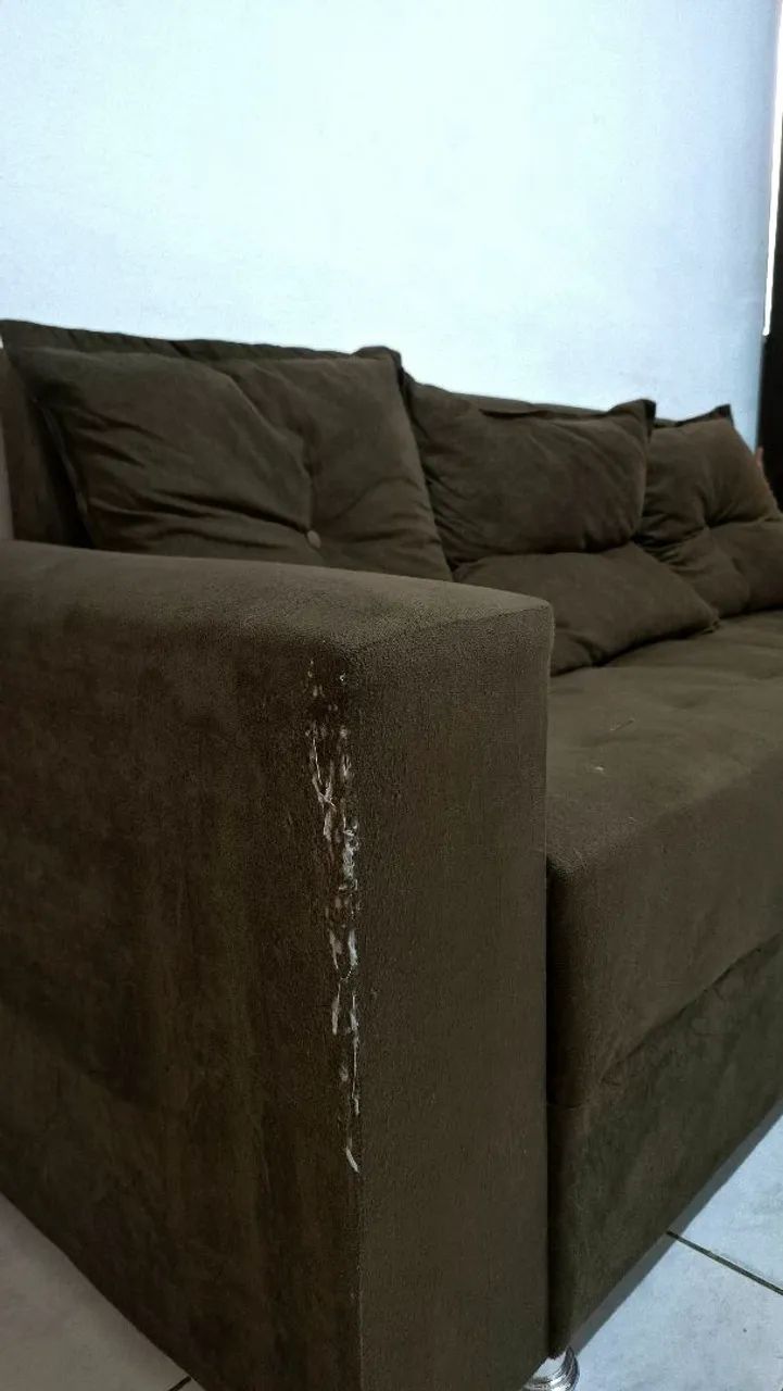 Vendo sofá 3 lugares com chaise - Foto 3