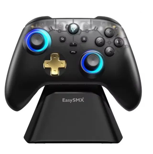 Controle Gamer EasySMX D05 Wireless 2.4G Bluetooth PC Android Switch com Dock Lacrado