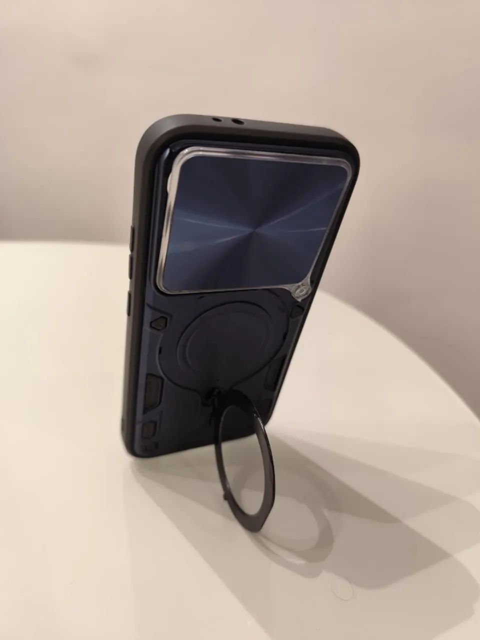Capa Capinha Case para Smartphone Celular Poco X8 Pro com suporte em formato anel - Foto 5
