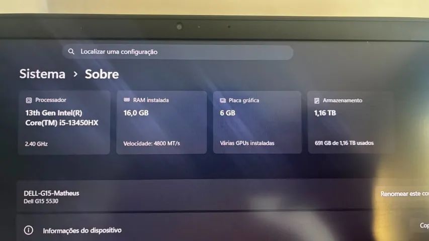 DELL G15 rtx 3050 6GB - Foto 3