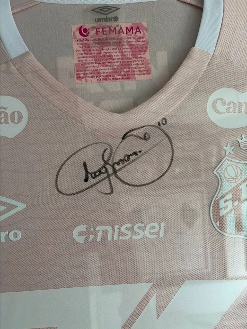 Camisa emoldurada e autografada Neymar - Foto 2