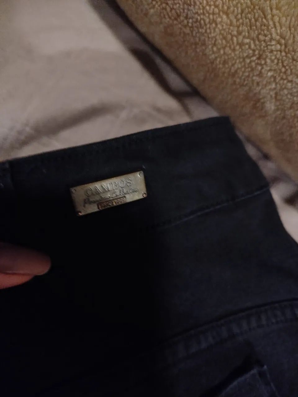 Calça jeans preta plus size 56 - Foto 3