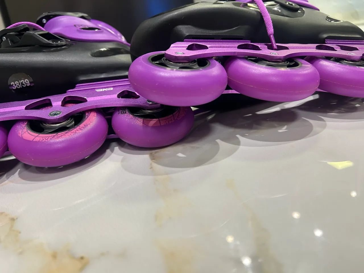 Patins Freestyle Flying Eagle Bkb B3s Rockeado Abec-7 Roxo (Novo na Caixa) TAM: 38 - Foto 4
