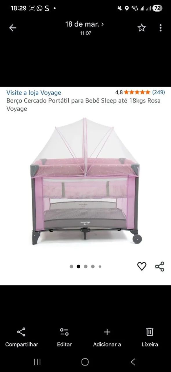 Berço infantil com colchão - Foto 3