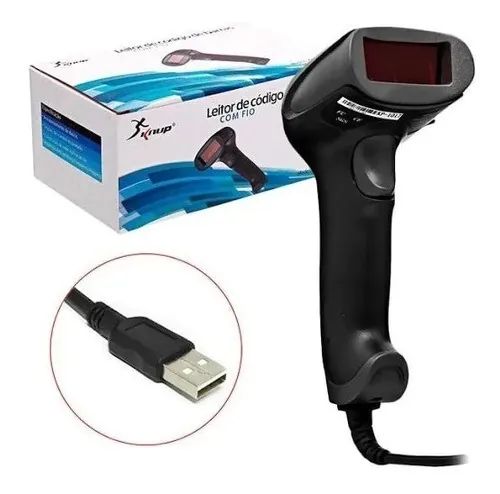 Leitor de Código de Barras Laser com Suporte Knup - KP-1017A+ - Foto 2