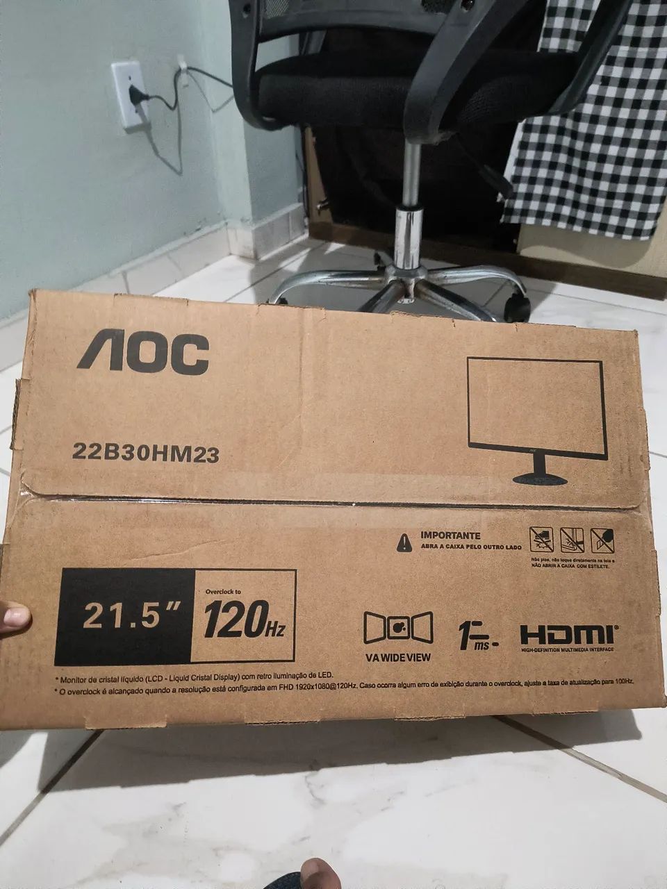 Monitor novo com tela quebrada AOC - Foto 5