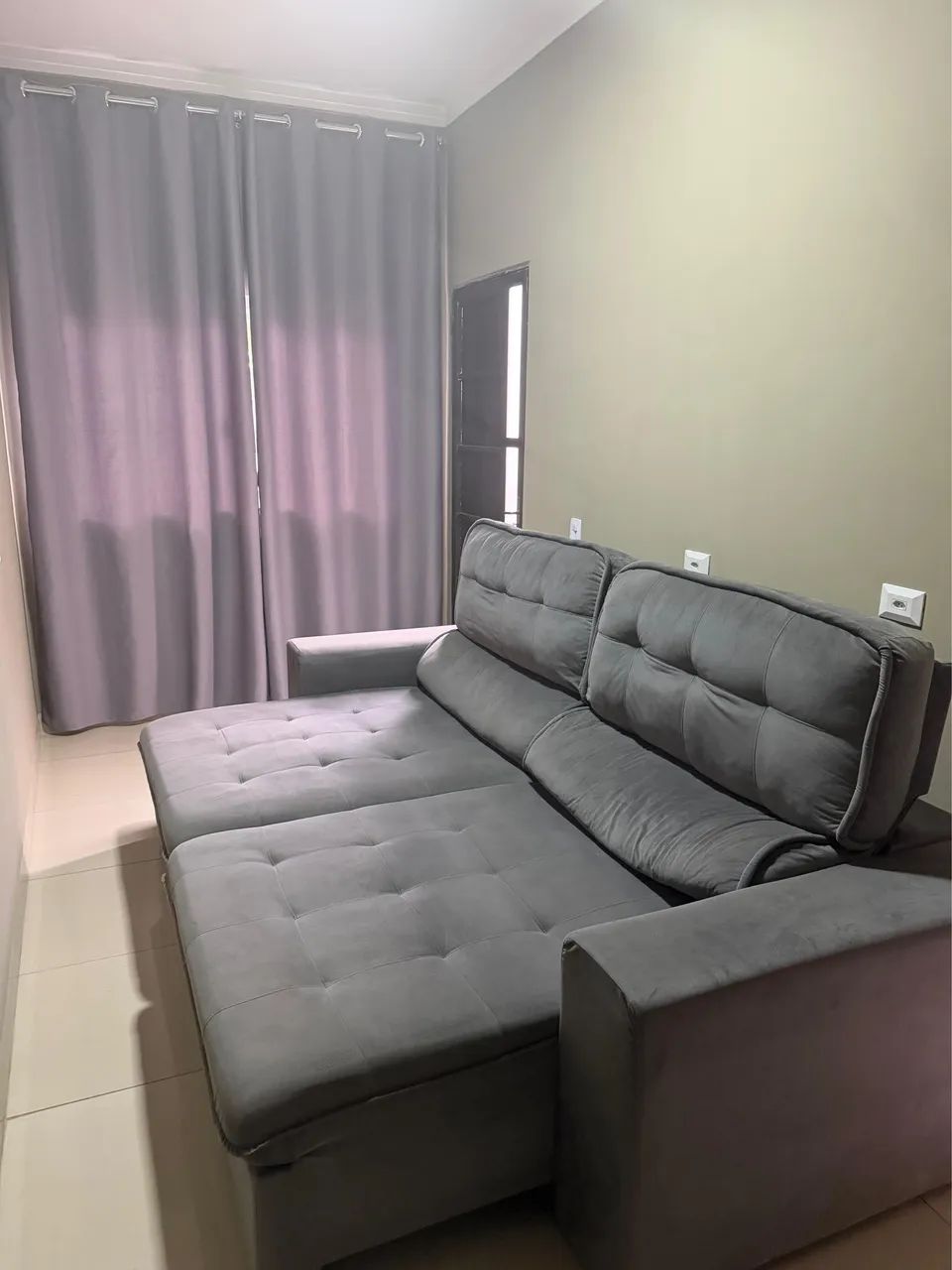Sofá retrátil e reclinável 2,50M - Foto 3
