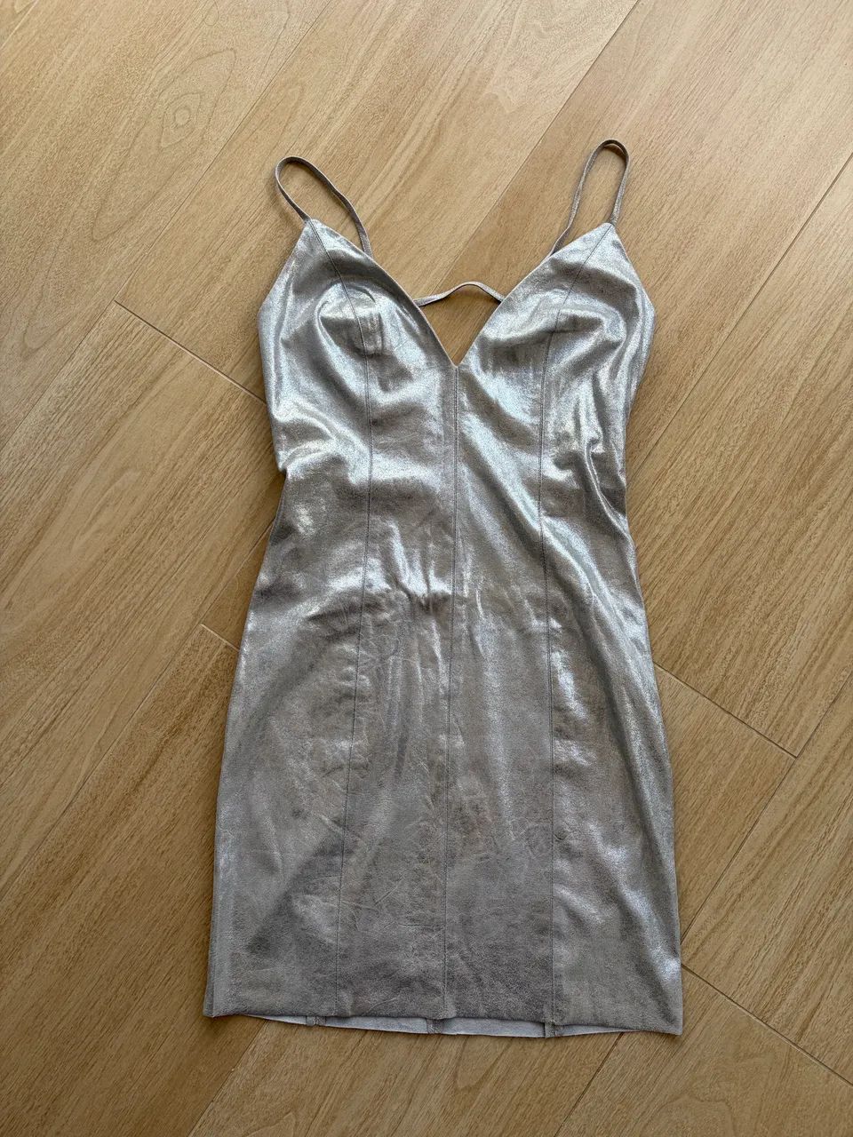 Vestido prateado John John - P