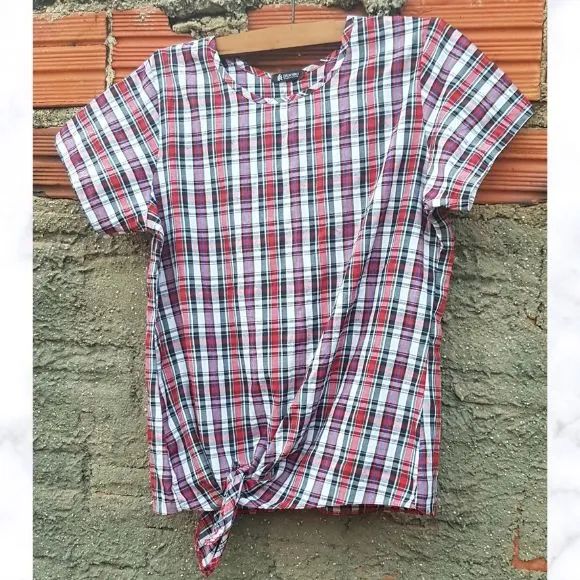Blusa em Tecido Xadrez - Foto 3