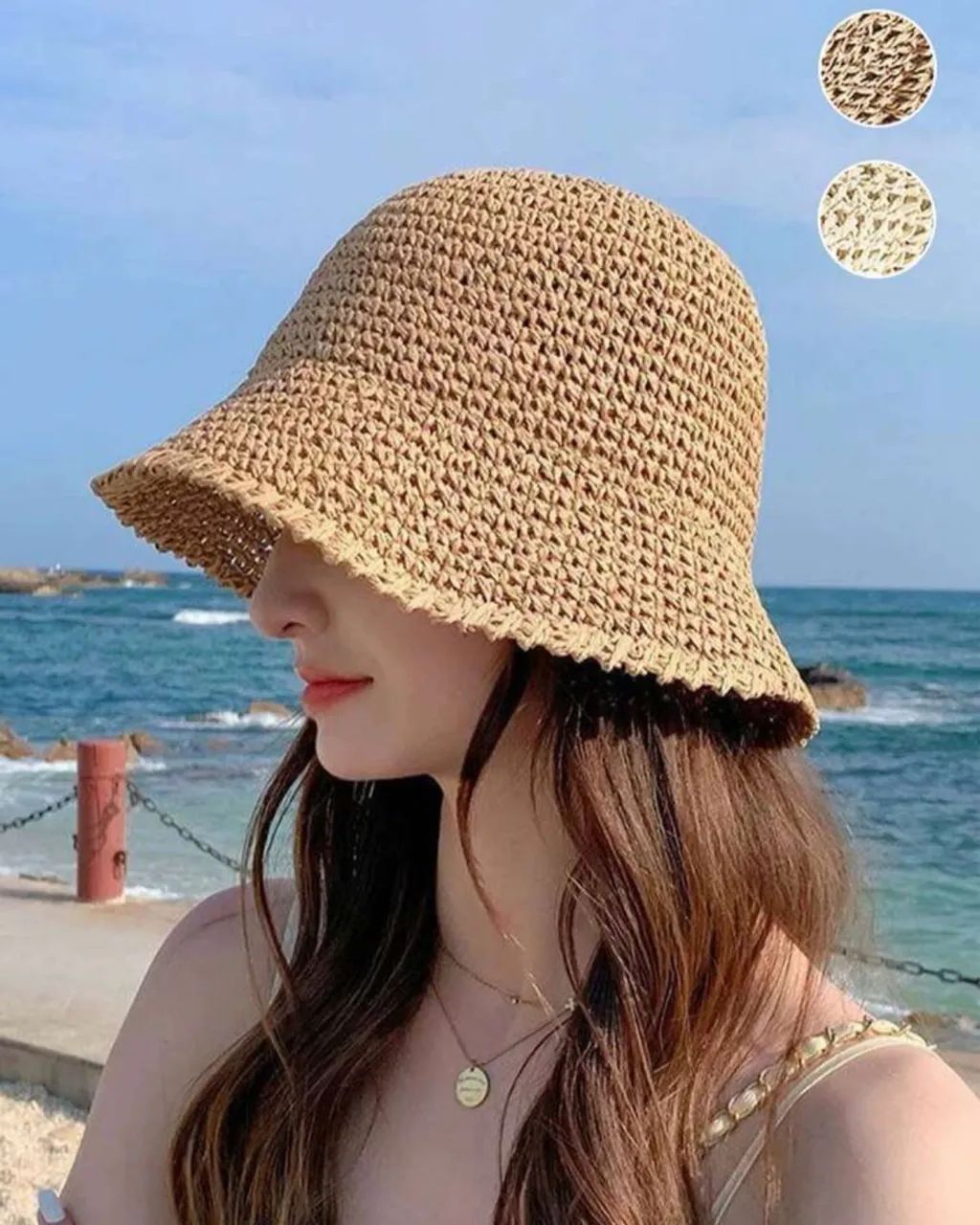 Chapéu de Palha Para Primavera e Verão  - Foto 2