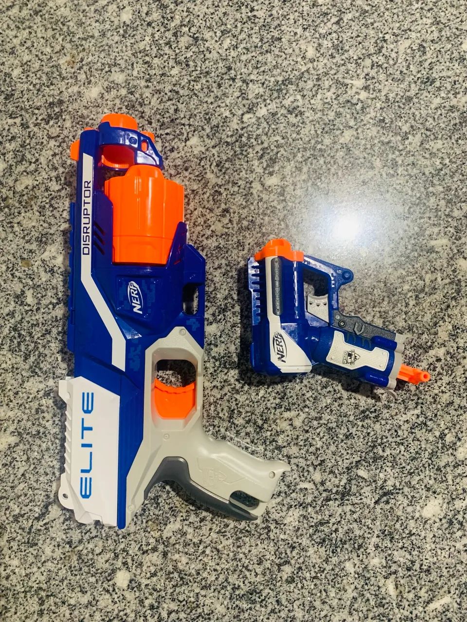 Nerf Disruptor Elite + Nerf Triad EX-3 - Funcionando (Sem Dardos)
